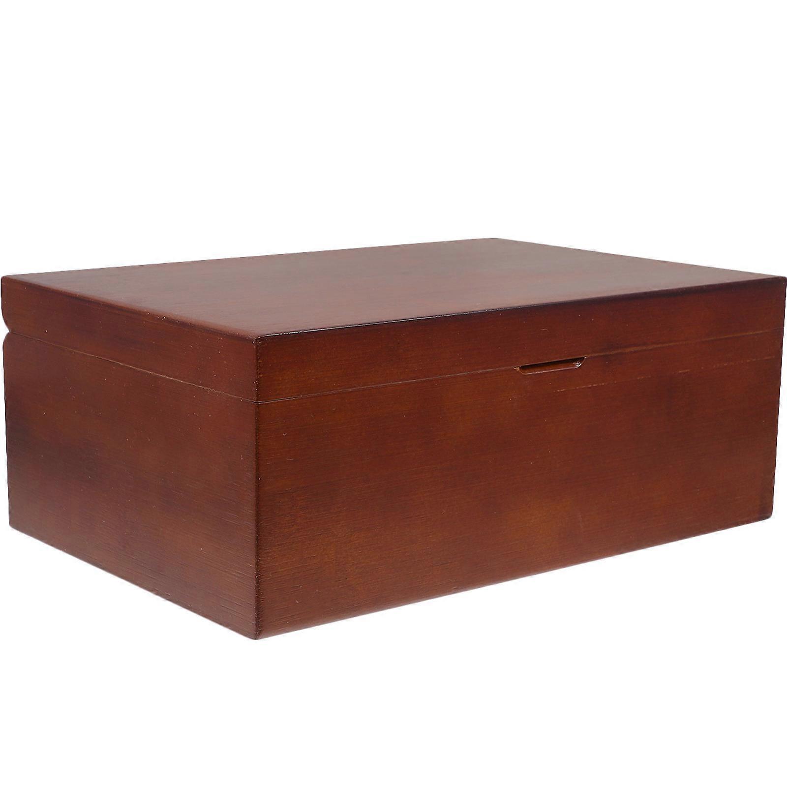 Wooden Jewelry Holder with Ample Storage Space for Earrings Bracelets Necklaces Multi Color 10.5 x 7.5 x 4 inches