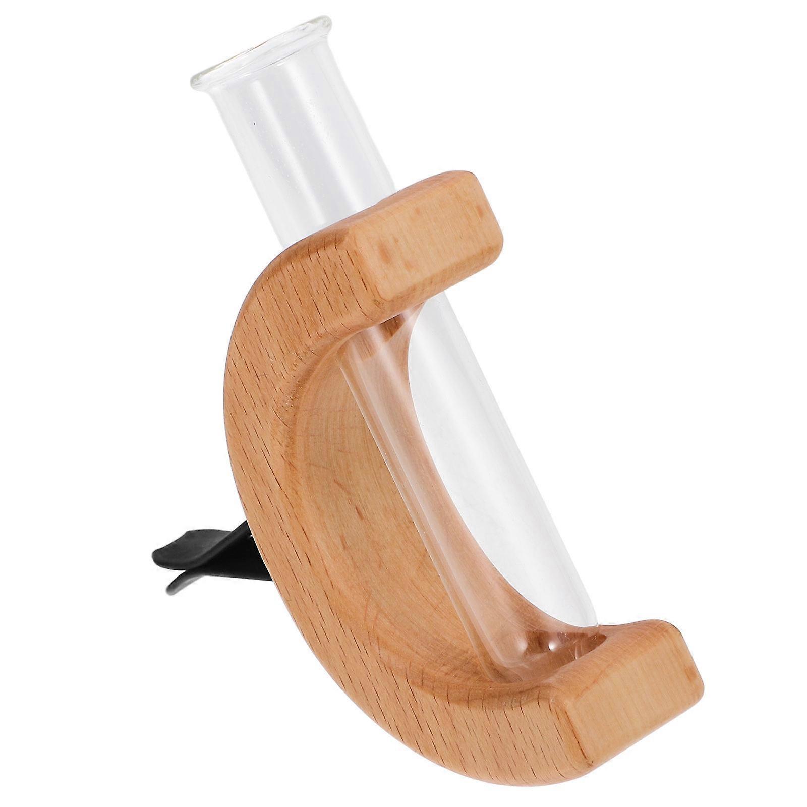 Auto Vase Vent Clip Car Vase Vent Clip Rustic Glass Aromatherapy Clip For Air Outlet Daily Use 1Pcs