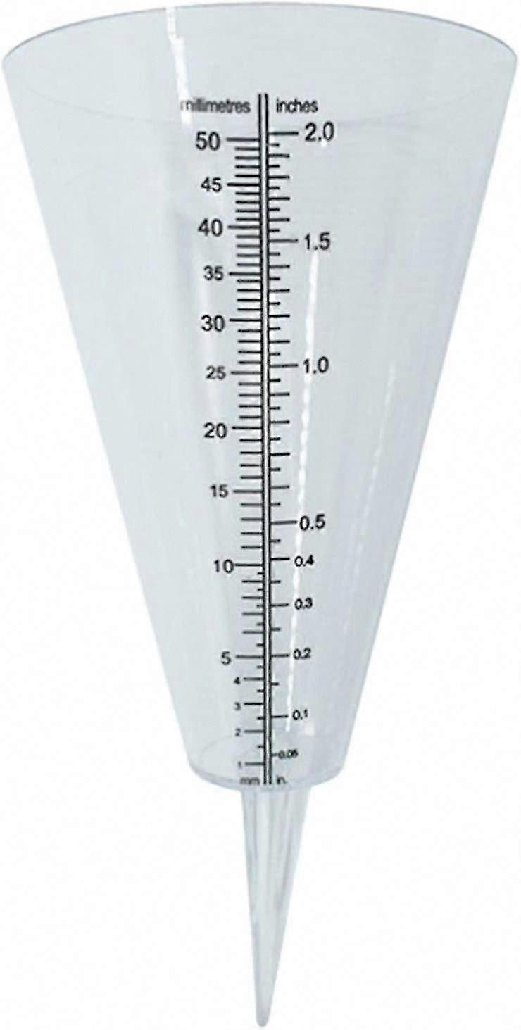 Pluviómetro de vidrio para jardín - Resistente a la intemperie y resistente - Mide la lluvia con precisión