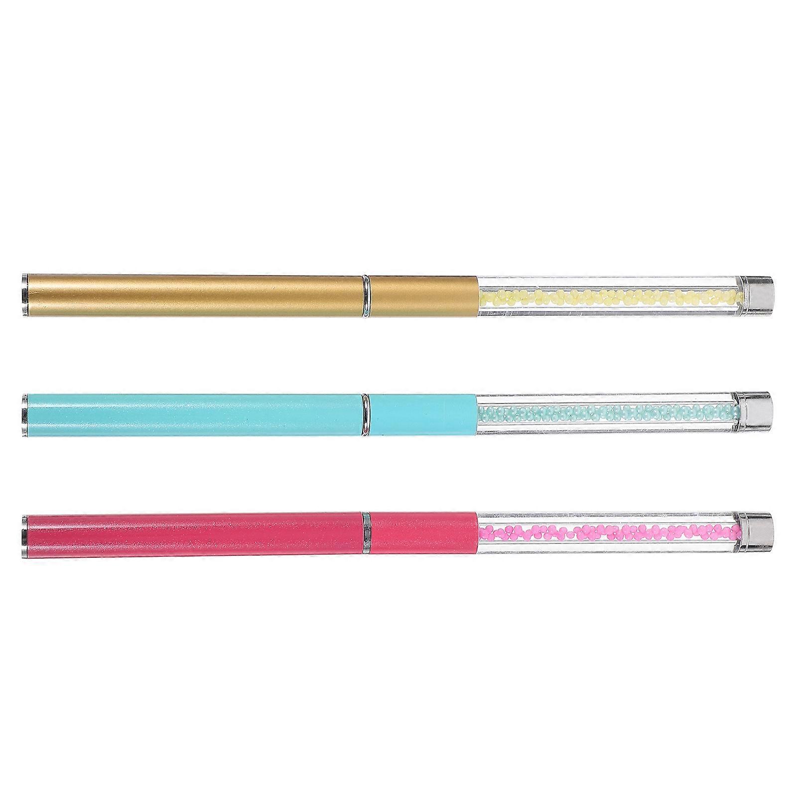 Durable Assorted Color Eyebrow and Eyelash Comb Set for Salon or Home Use Made of Chemical Fiber 3pcs
