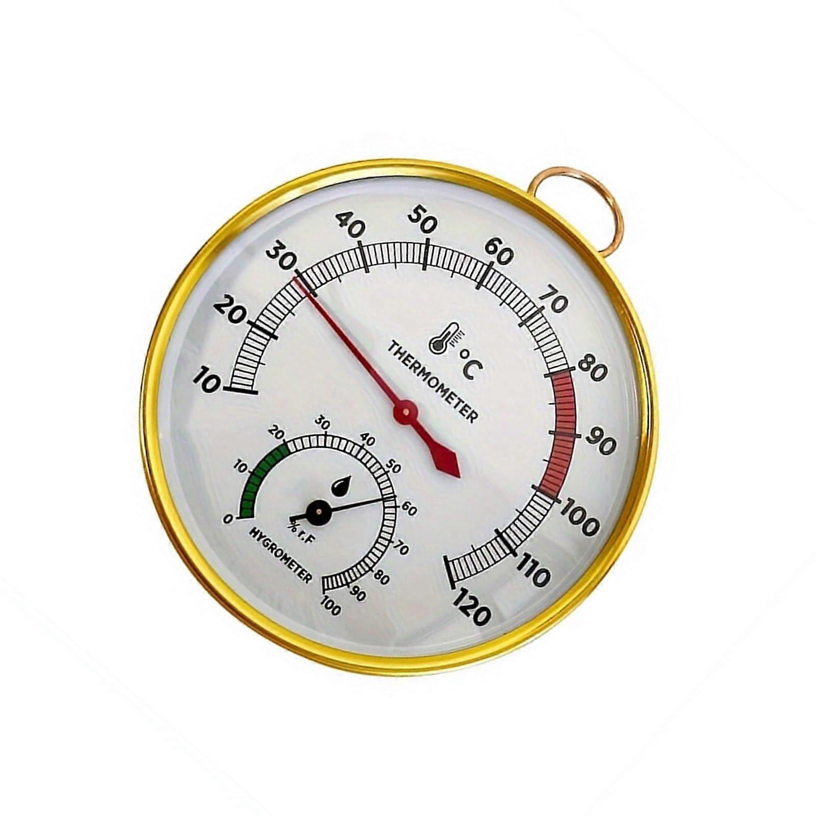 Improved steel sauna thermometer and hygrometer for stable temperature and humidity measurements in fitness studios