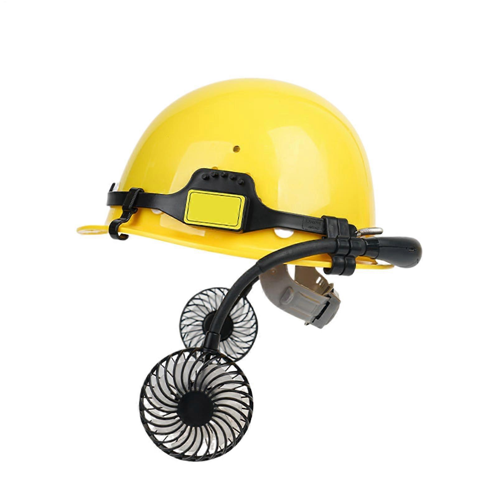 Helmet With Fan Ventilated Hard Hat, Rechargeable Fan, Ergonomic Shell For Industrial Construction And DIY