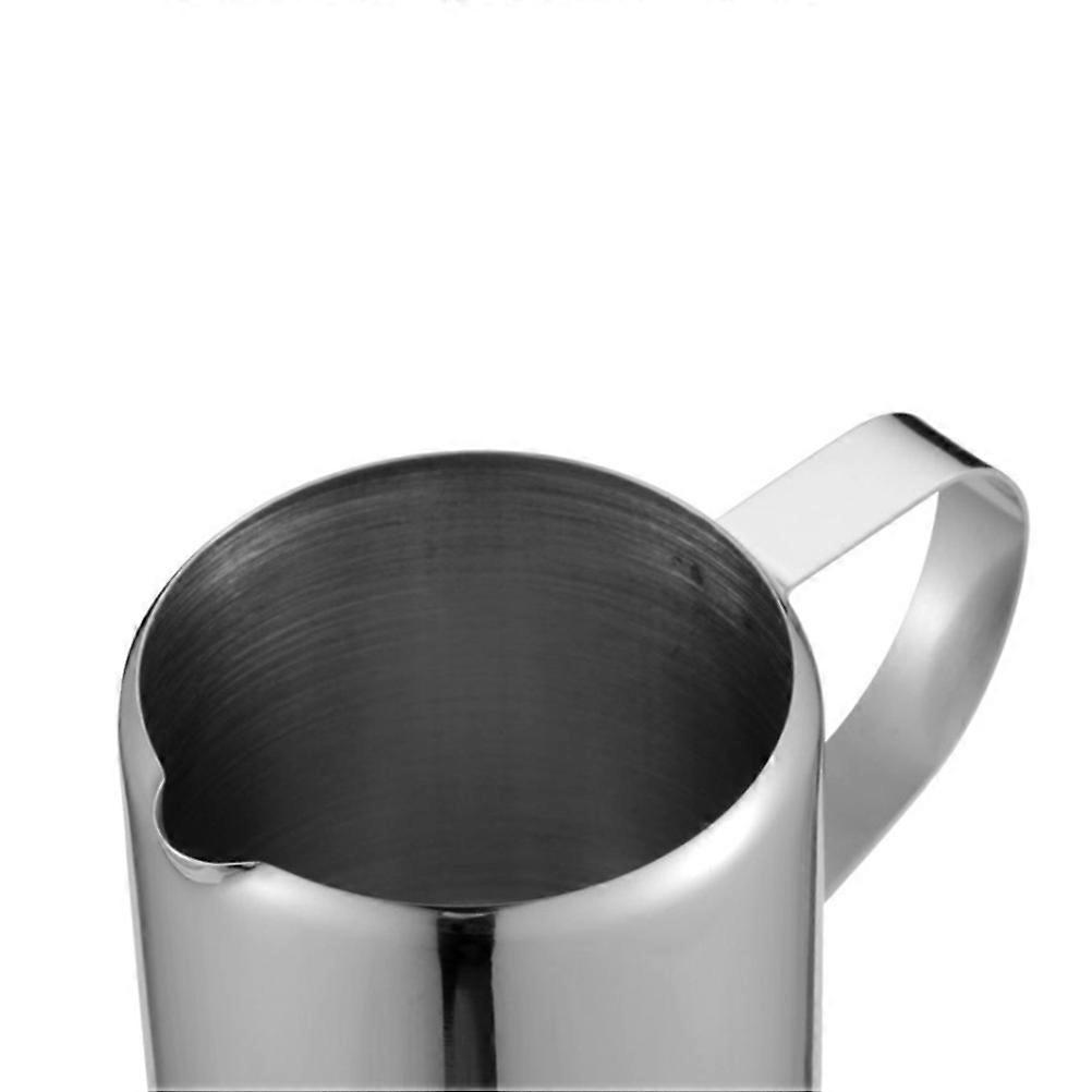 Stainless Steel Milk Cup Large Capacity Container Silver 85.5ml Portable For Home Room Use 1Pack