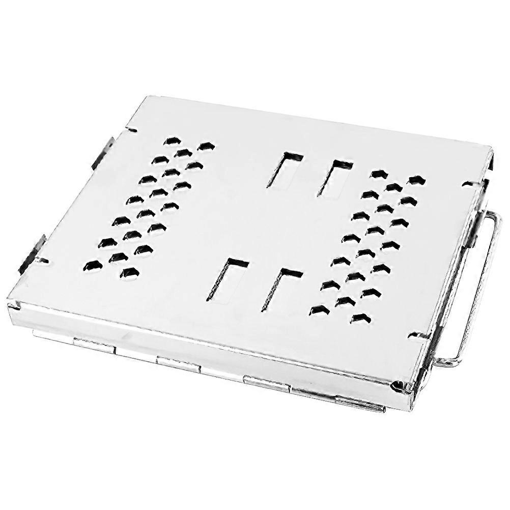 Portable Barbecue Grill For Outdoor Cooking Activities In Silver Color With Heat Resistance Features 1Pack
