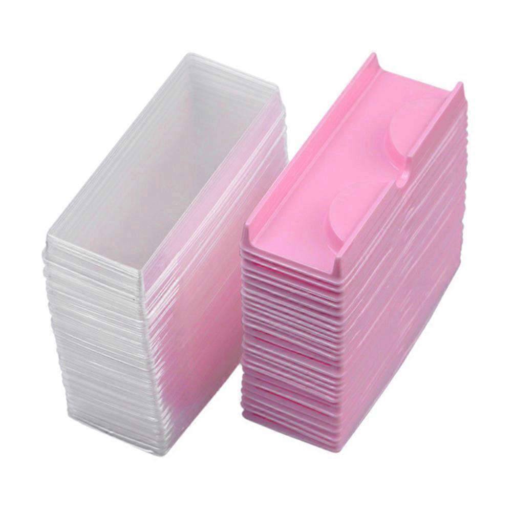 Lash Storage Box 50 Sets Pink Eyelash Organizer For Women Personal Use Easy Open And Close