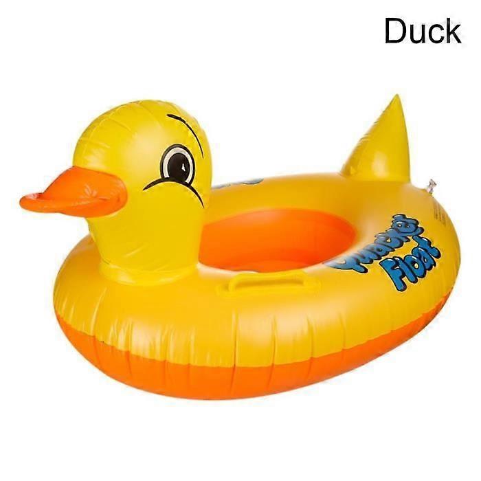 Duck - Inflatable Floating Seat for Baby 0-5 Years Old, with Handle, Yellow Duck, Swimming Ring, Udder