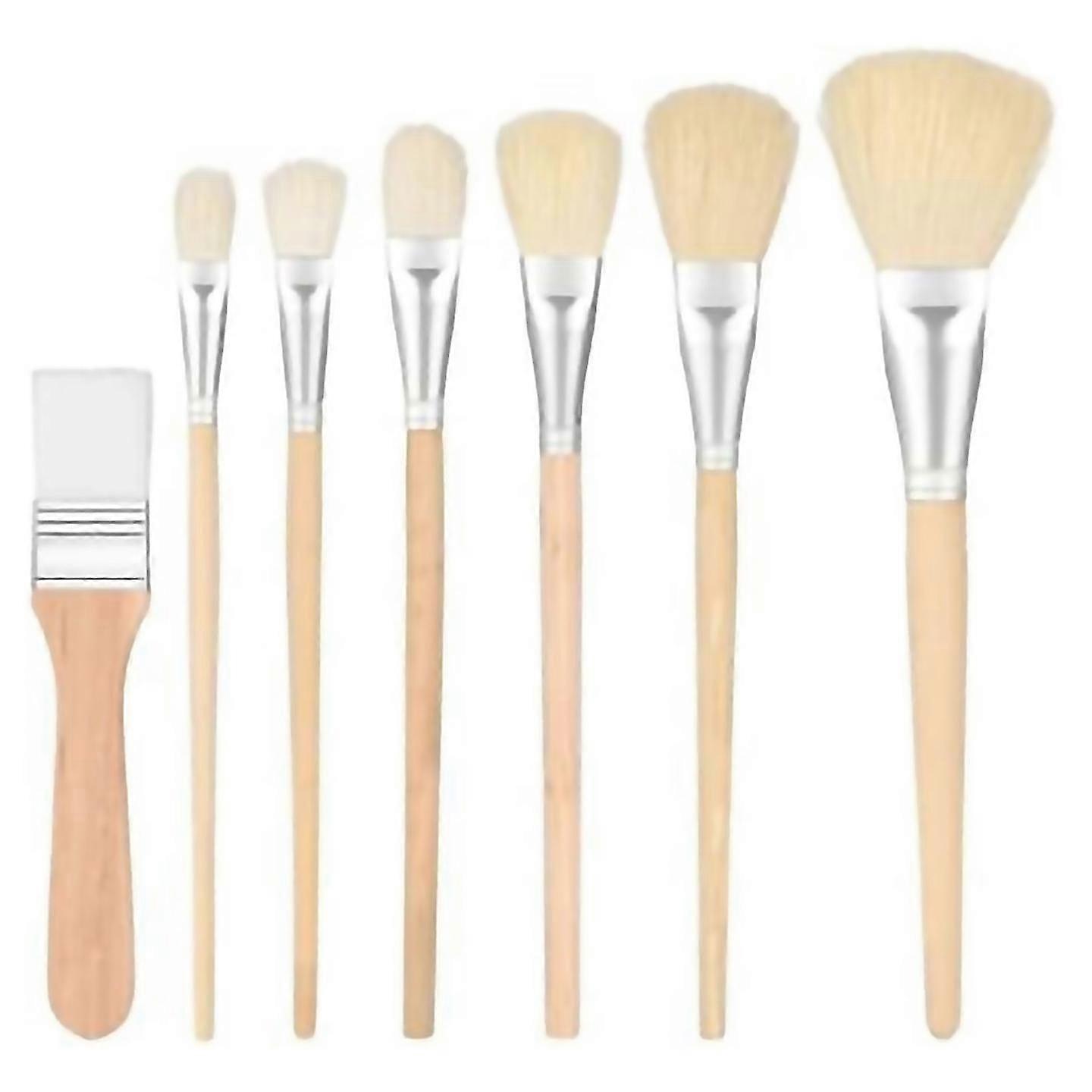 Mop Brush For Acrylic Painting Assorted Size Paint Brush Set 7pcs