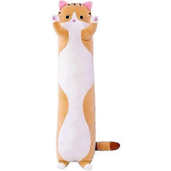 70cm Cat Plush Pillow Toy Cute Soft Cat Plush Doll Long PIllow Kitten Body Pillow Gift for Kids Girlfriend -193259.05