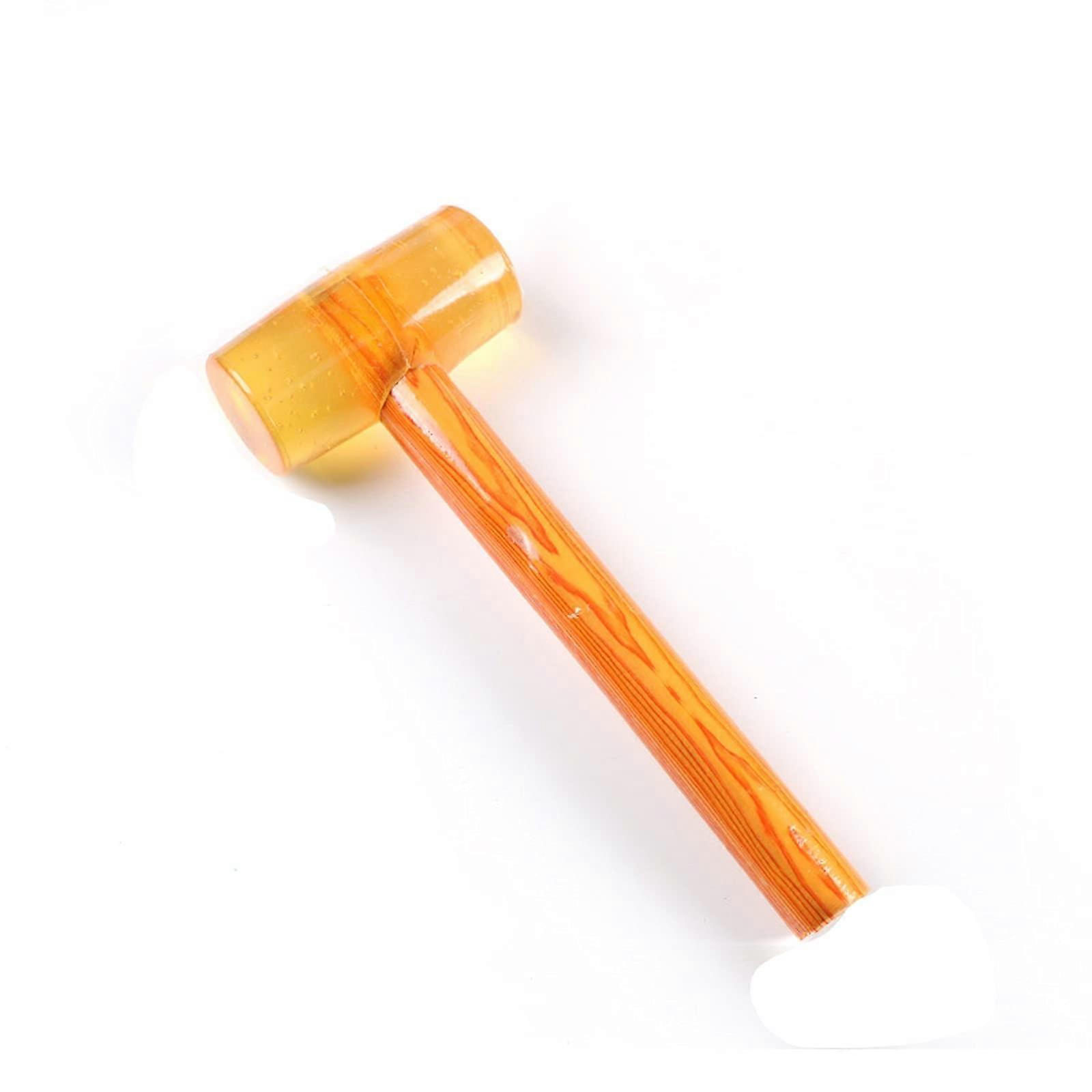 Multifunctional hammer with nonslip wooden handle for camping, travel, construction (large)