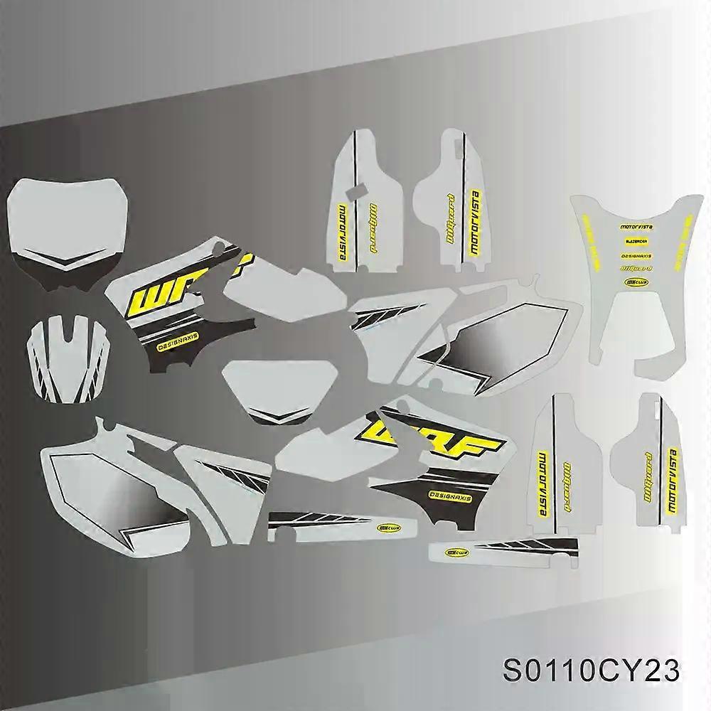 For YAMAHA WR 250F WR 450F WR250F  WR450F WRF 250 450 2005 2006 Full Graphics Decals Stickers Motorcycle Background Custom