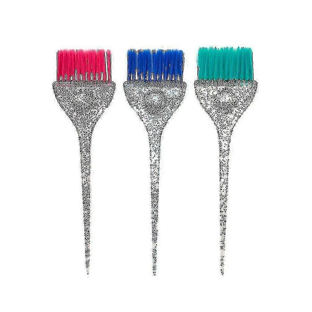 3pcs Hair Coloring Brushes Set - Professional Tinting & Highlighting Tools for