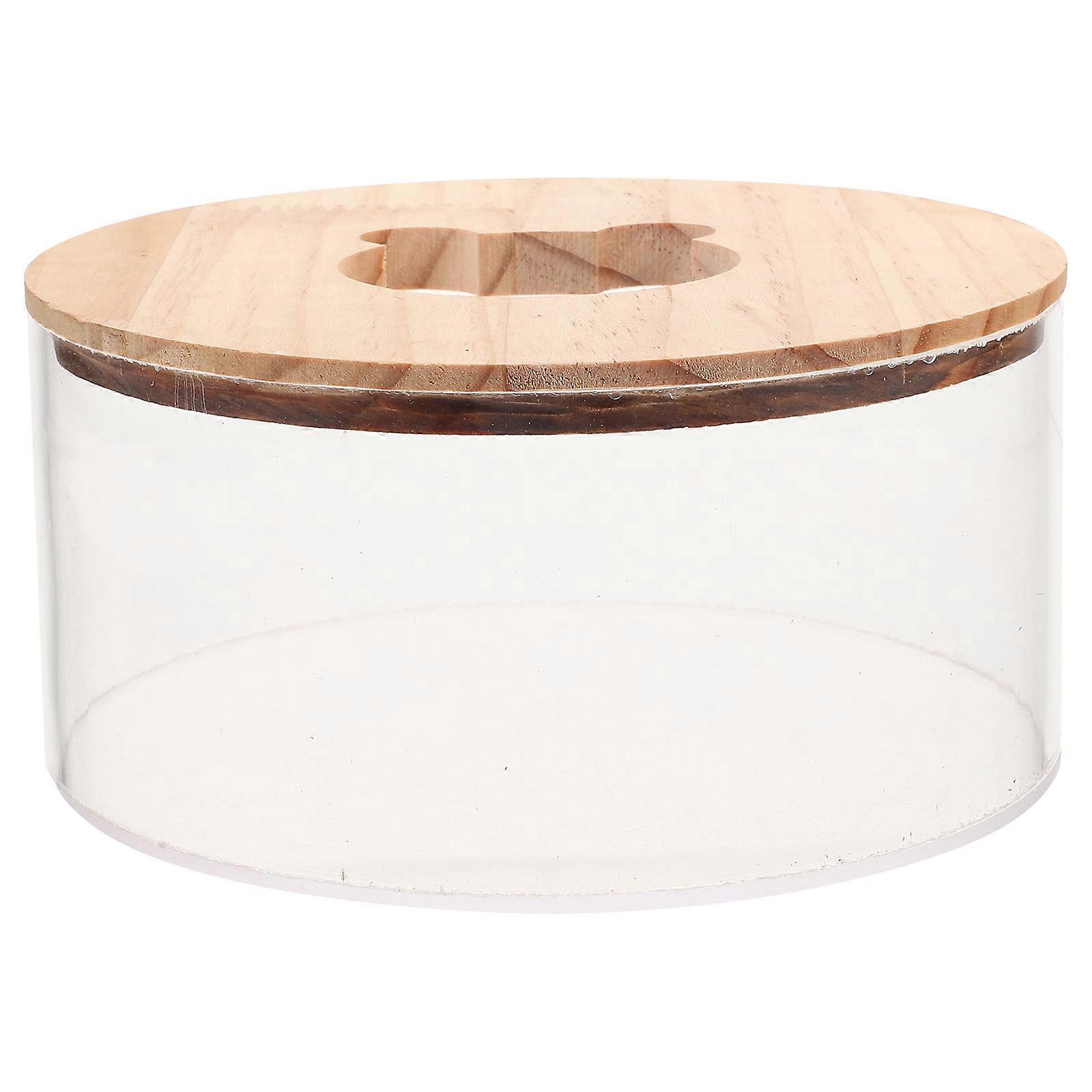 Transparent Hamster Sand Bath Box with Lid – Easy Clean Cage Accessory for Hamsters, Chinchillas & Small Pets – Stylish Hideout & Bathroom Combo