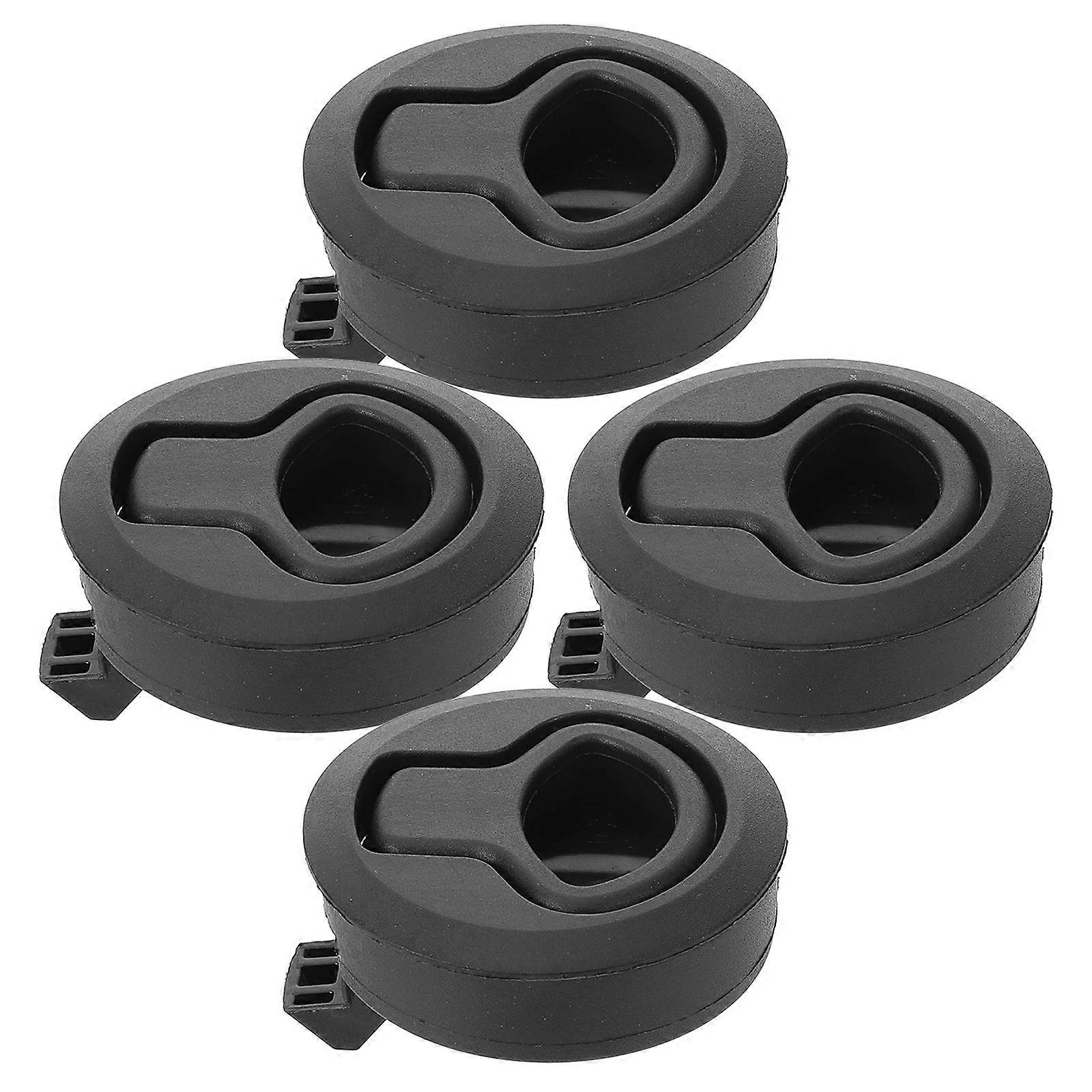 Boat Hatch Latch For RV Cabinet Hardware Supply 4Set Flush Pull Design Security Round Enhancements Suitable For Boat Cabinets