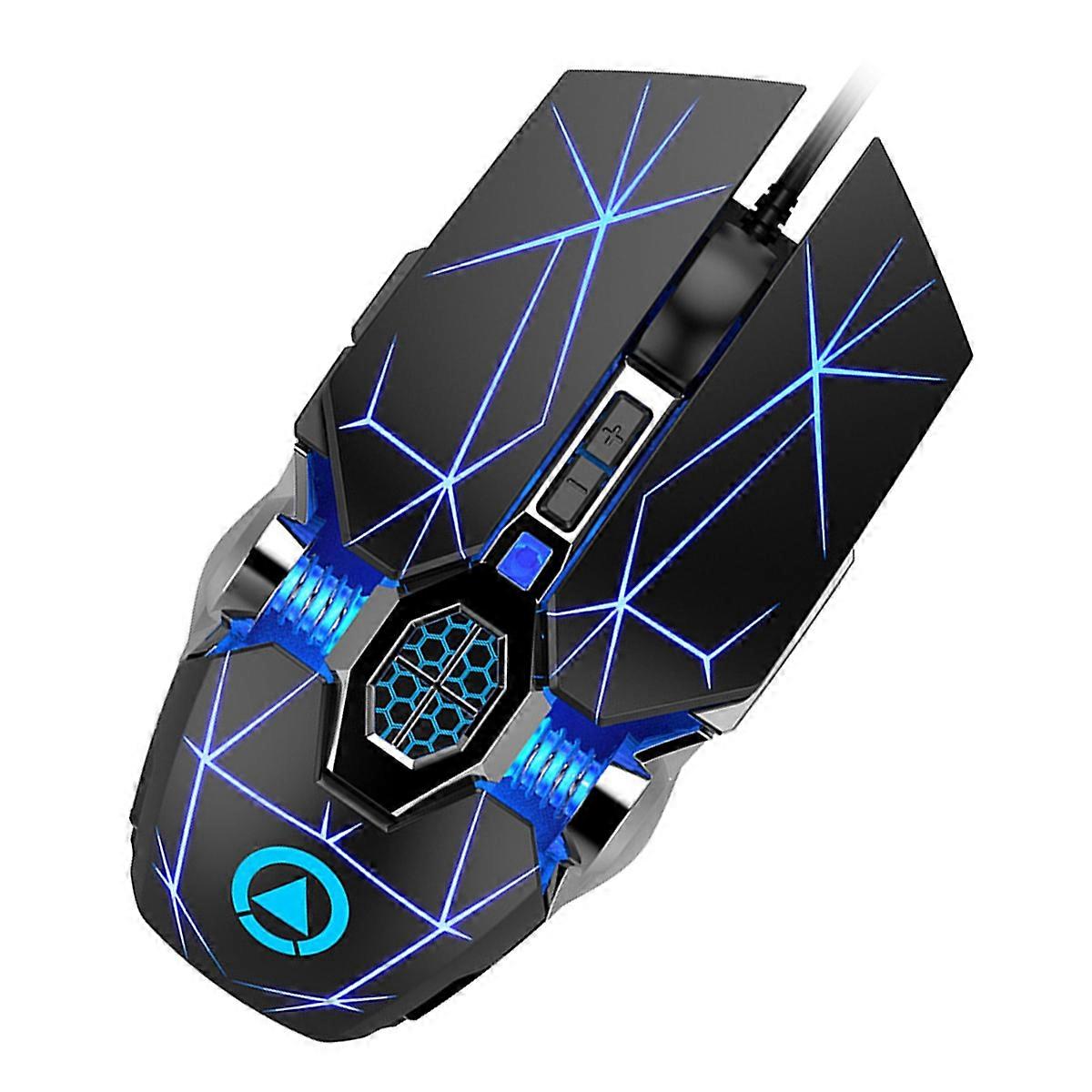 Gaming Mouse with RGB Lighting Wired USB Computer Accessory for Gaming and Office Use