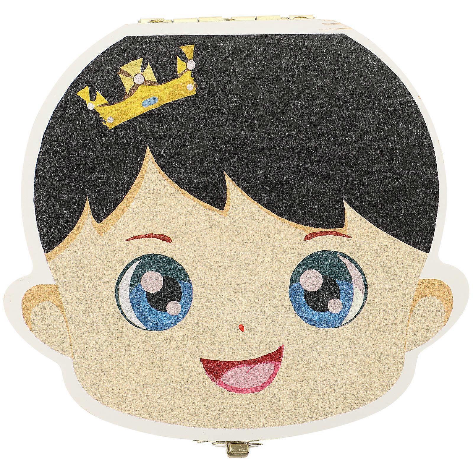 Baby Teeth Storage Box with Wood and Alloy Material for Keepsake and Gifts 4.5 x 3.2 x 2.8 Inches