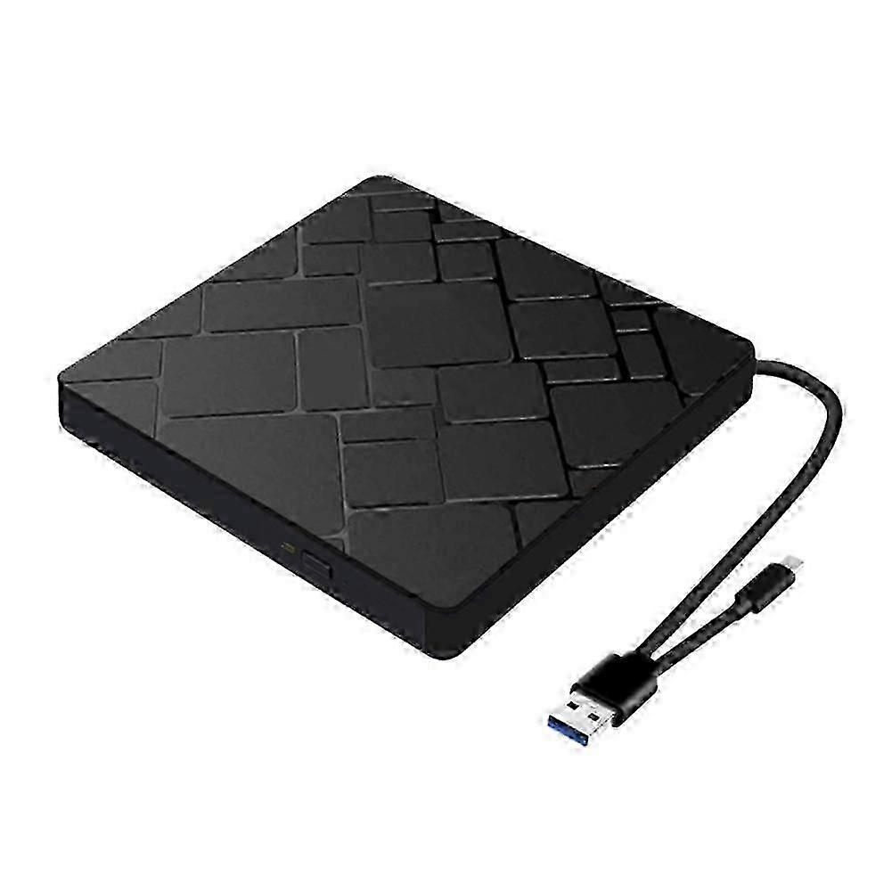 2in1 Slim External DVD VCD CD Writer Optical Drive Burner Reader USB3.0 TypeC