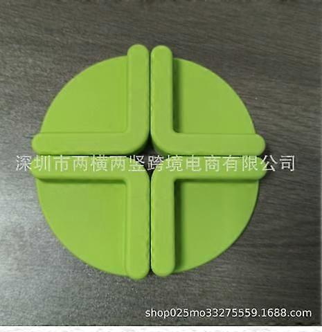 4 יחידות רפידות קרש חיתוך סיליקון מונע החלקה - רגלי מייצב מטבח נגד החלקה לקרשי חיתוך מעץ מחצלת סיליקון להכנת מזון בטוח ירוק בהיר