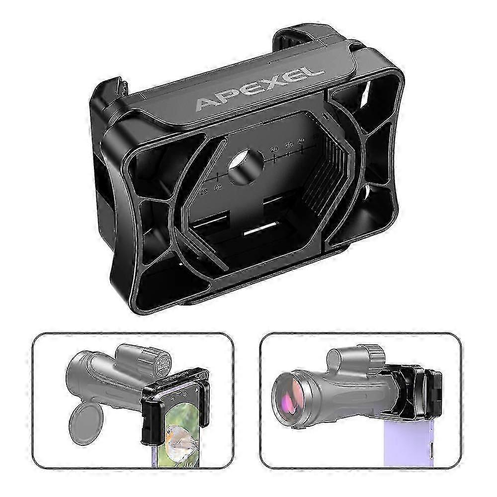 APEXEL F002 Telescope Phone Adapter Eyepiece Lens Connector Compatible with Monocular,Binocular,Micr-Yvan