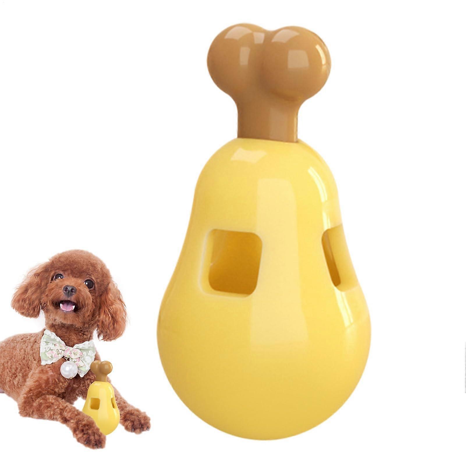 Dog Treat Toy, Cute Puppy Food Puzzle, Interactive Chew Toy for Dental Care, Adjustable Filling Function, Durable Design