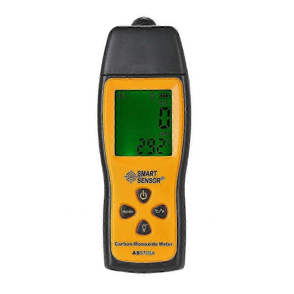 High Precision Handheld Carbon Monoxide Meter CO Gas Detector with LCD Display, Sound & Light Alarm, 0-1000ppm Tester Monitor for Indoor Air Quality S