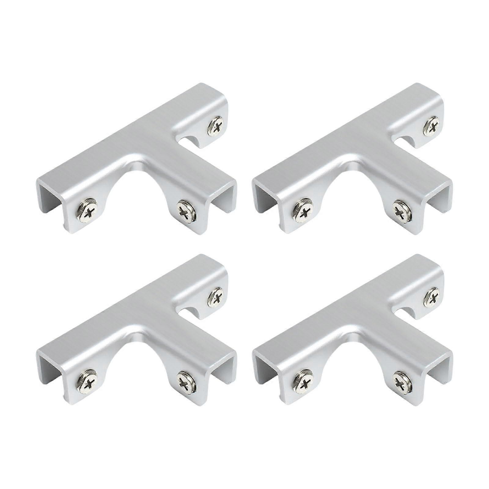 T-Shaped Connectors Aluminum T-Clamp Set For Planter Box Partitions, Easy Install, 6-10 mm, Garden Or Terrace