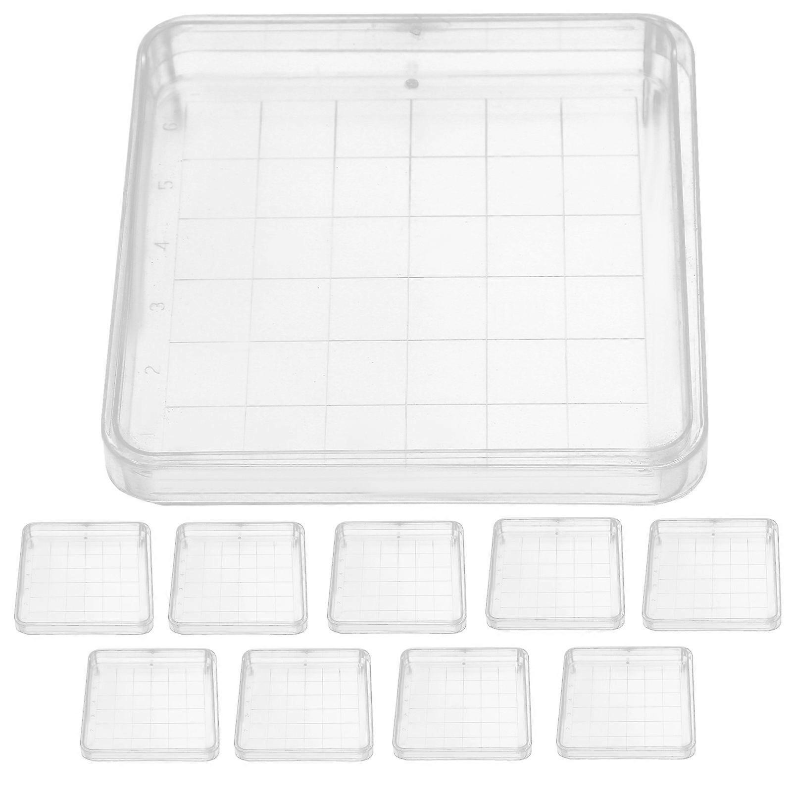 10Pcs Clear Petri Plates Cell Tissue Petri Plates Laboratory Petri Dishes with Lids