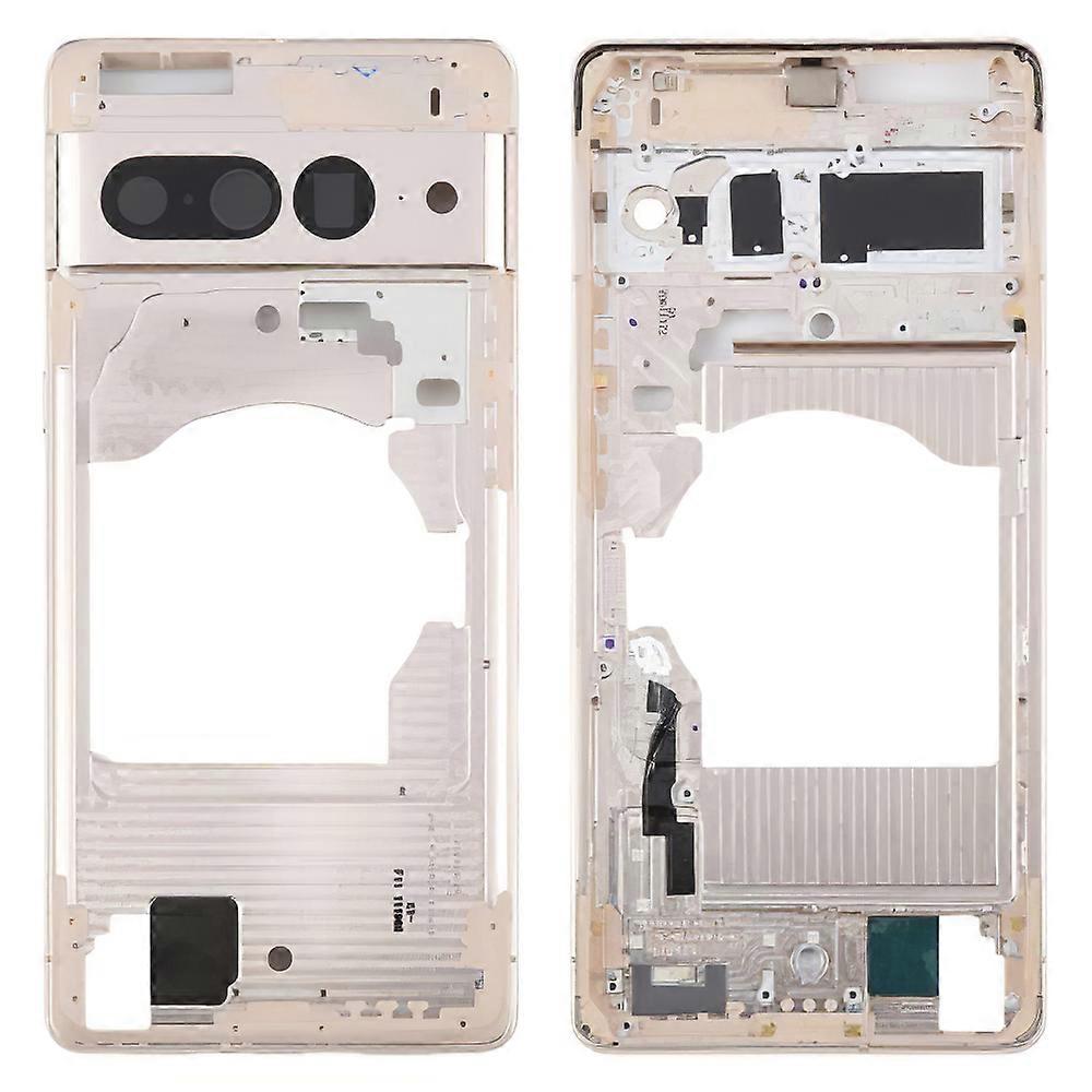 TKdaddy pour Google Pixel 7 Pro 5G OEM Remplacement du cadre de la plaque centrale (sans logo) Or