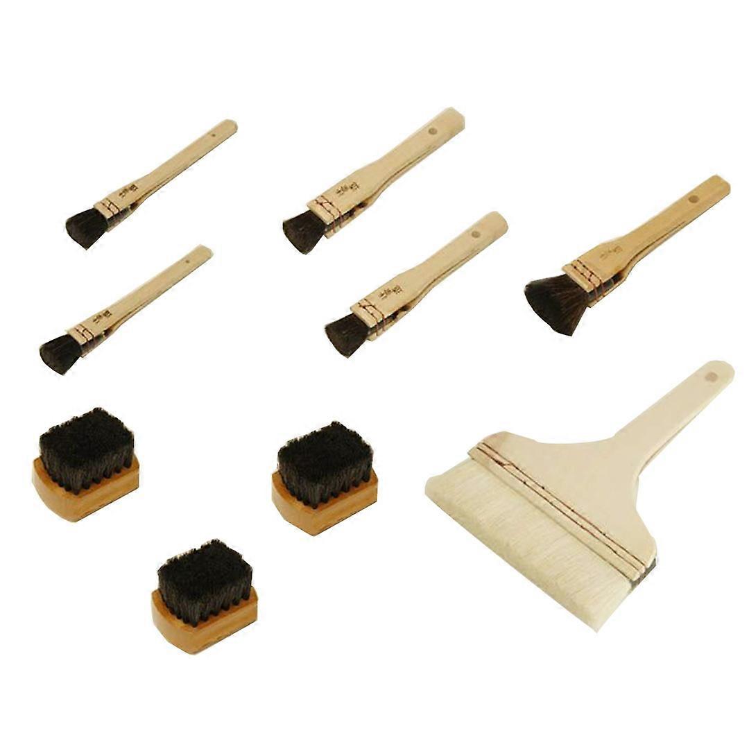 Michihamono Japanese Woodblock Printing Tools 9 Piece Block Inking Brush Set