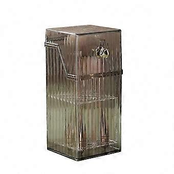 Makeup Brush Storage Tube - Dust-Proof Cosmetic Organizer for Loose Powder, Eyebrow Pencil & Blush Brushes