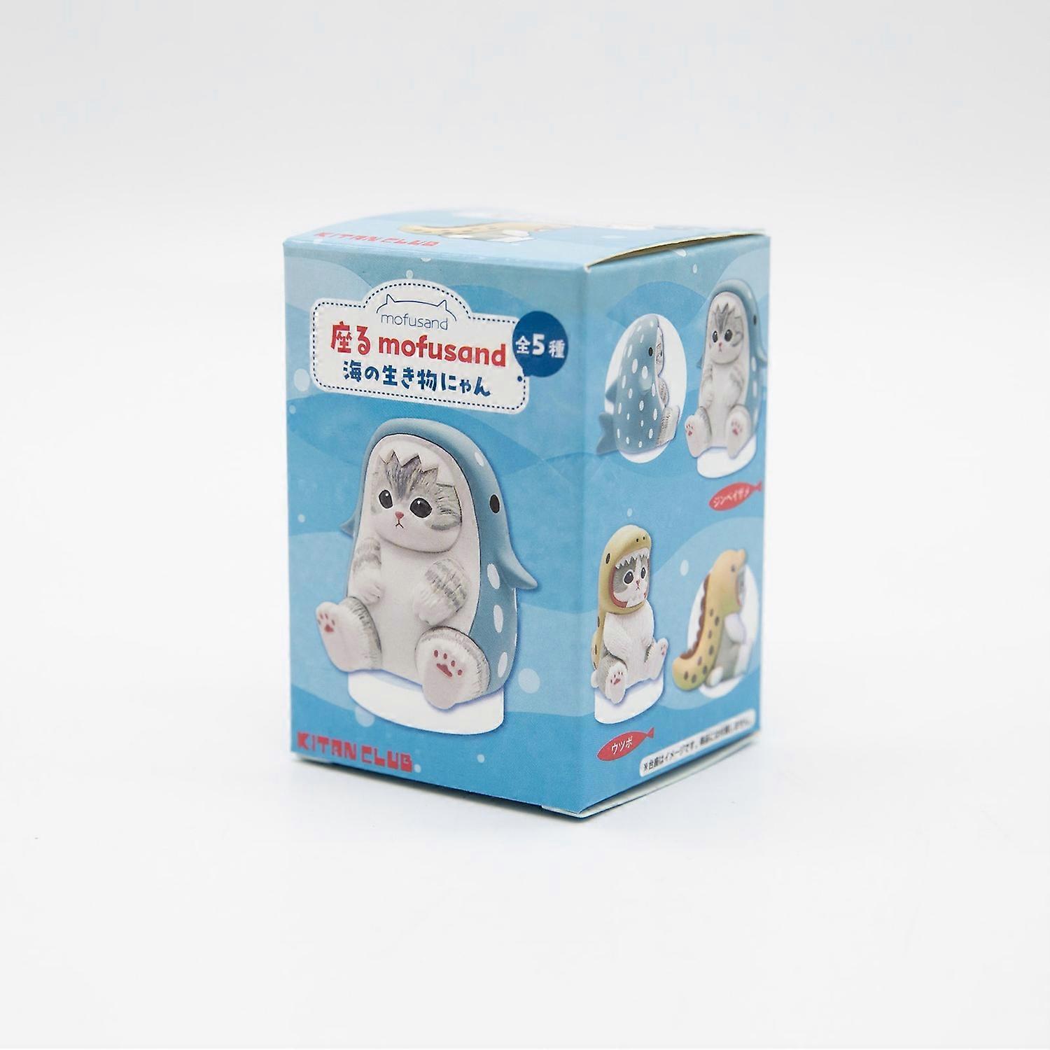 Mofusand Katter Bär marinorganismkläder Blindbox Söt actionfigurer bläckfisk Pingvin Otter Bordsdeko