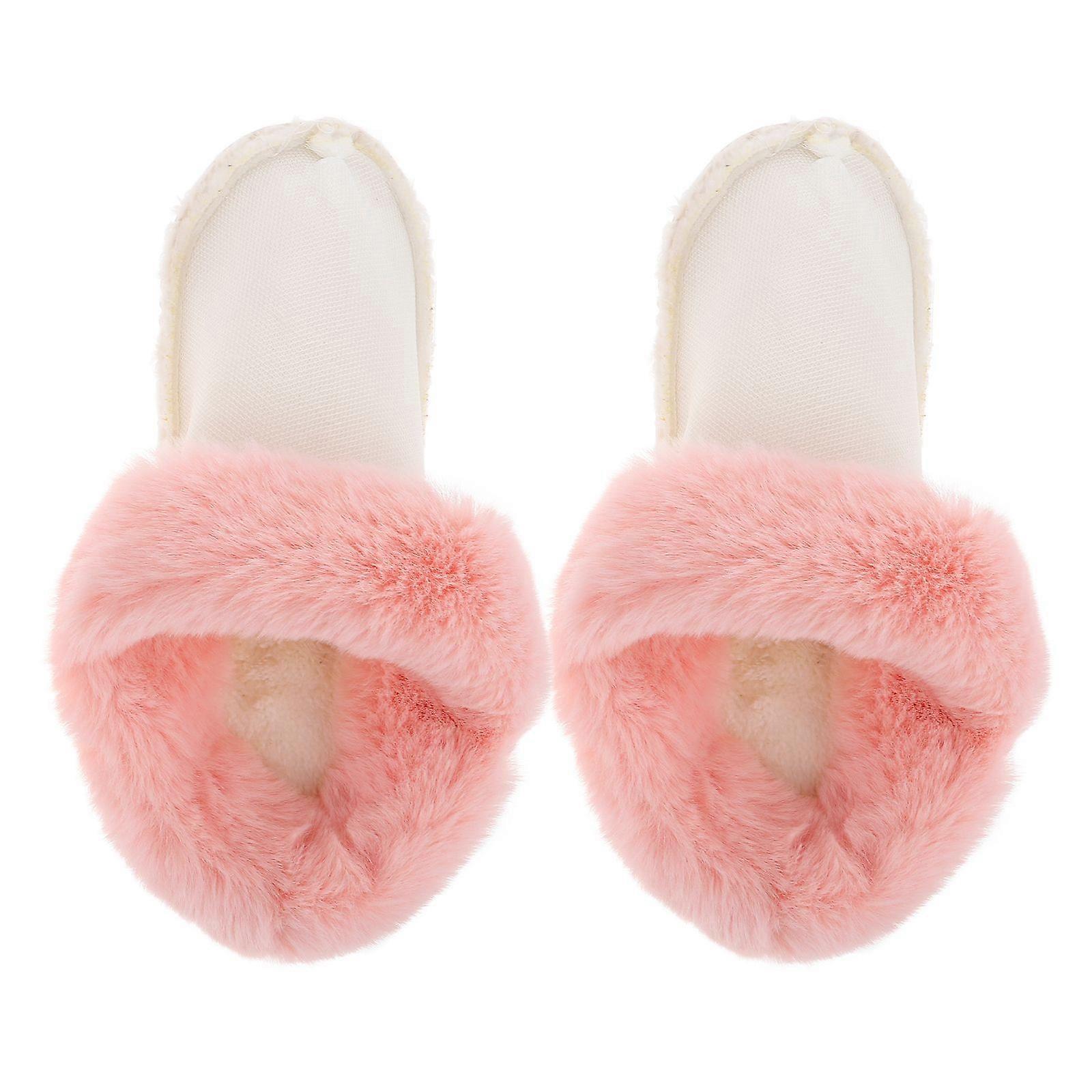 1 Pair Winter Fluffy Shoe Inserts for Men and Women Detachable Plush Hole Shoe Insert Warm and Fuzzy Shoe Liners Winter Shoe Inserts (Size 40-41)