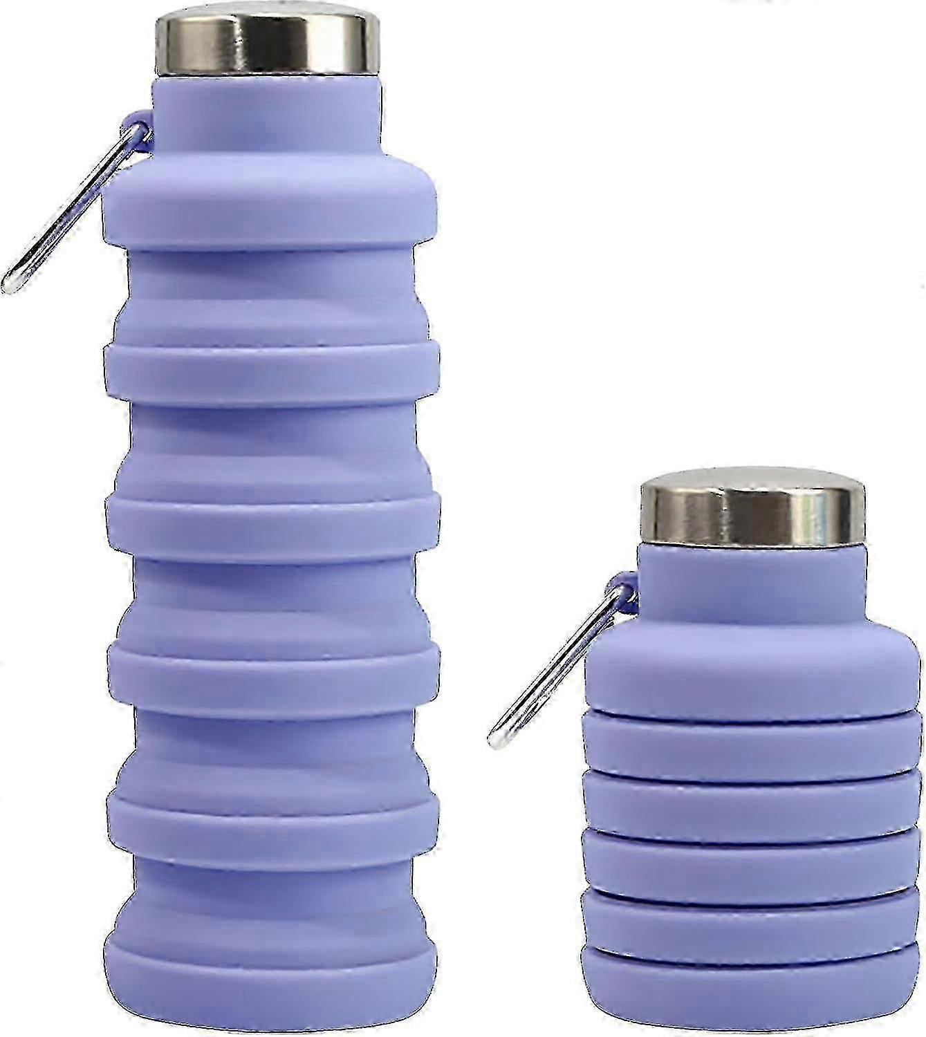 500ML Bpa Free Silicone Travel Foldable Water Bottle