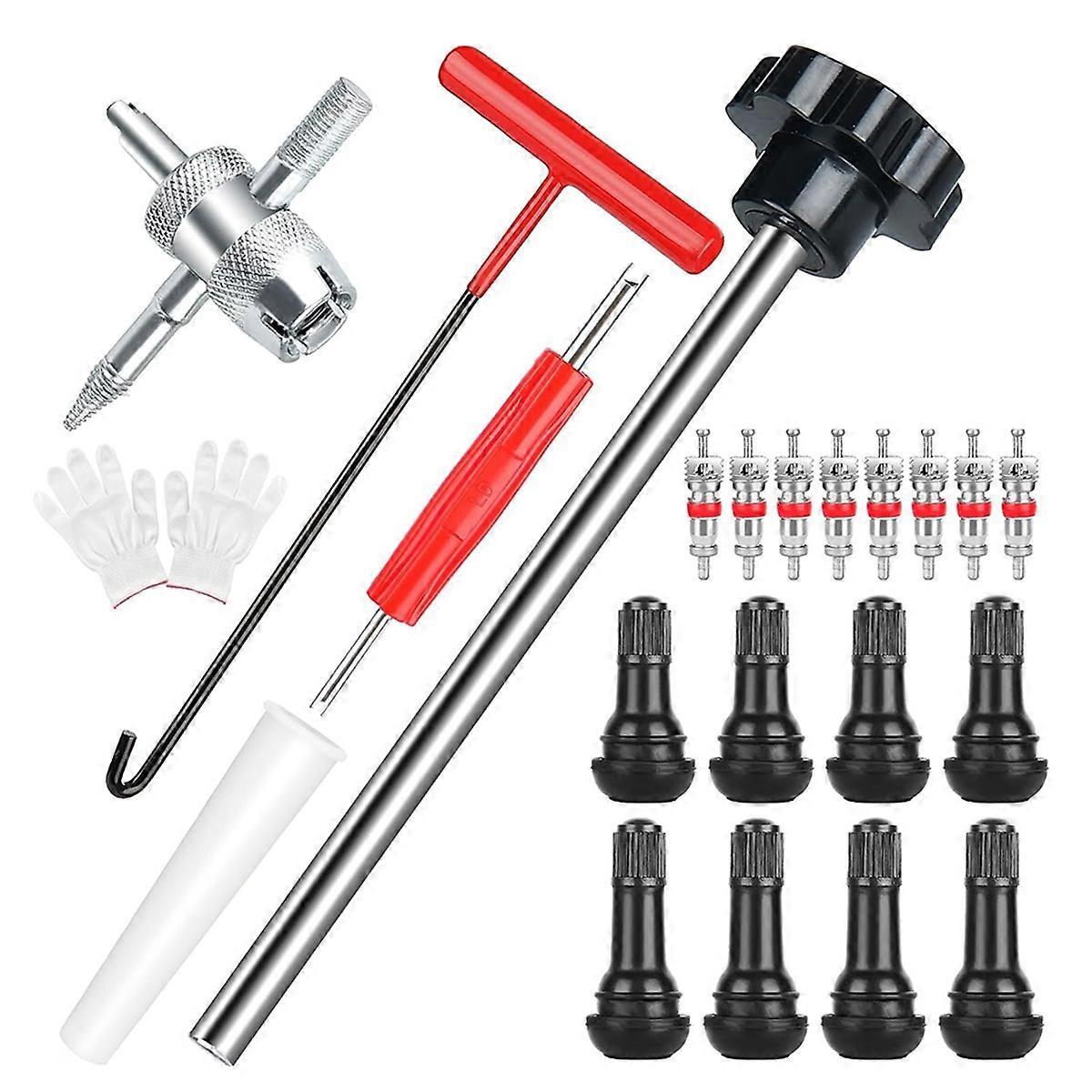 Quick Change Tire Valve Tool Kit, Tire Valve Stem Core Replacement Tool Kit, Perfect Tool for Repla