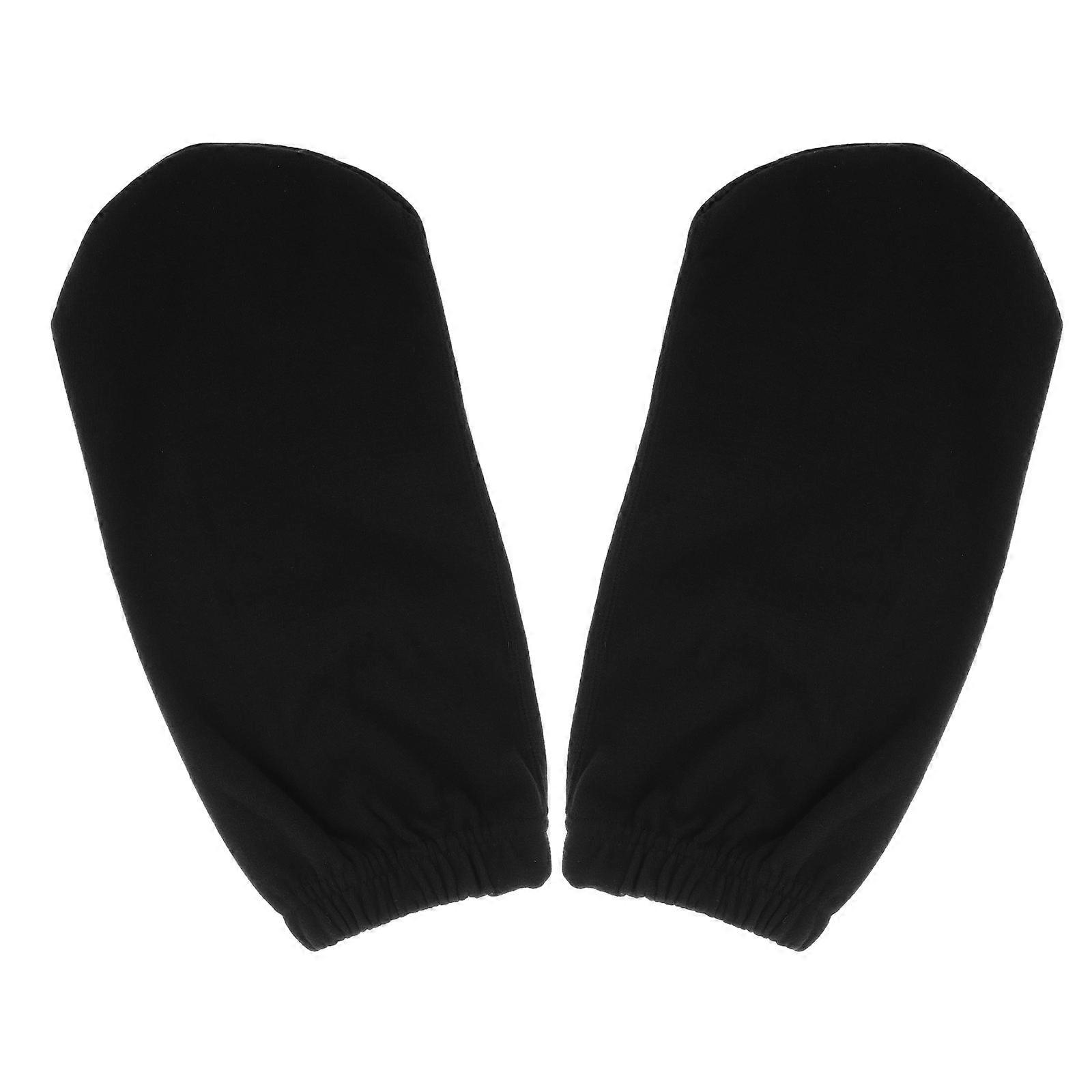 Skin-Friendly Unisex Socks for Warm Plush Black Polyester 1 Pair