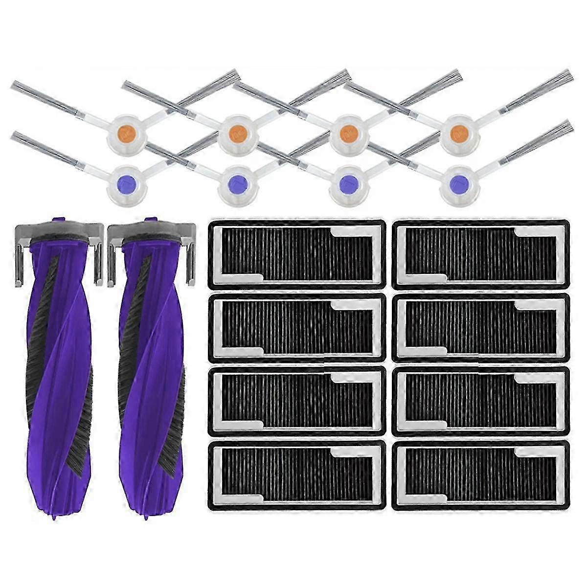 For Freo X Plus Robot Vacuum Parts Main Side Brush Activated Carbon Hepa Filter Dust Bag Brush