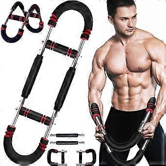 U-shape Arm Trainer For Man  Portable Twister Bar Muscular Enhancer  40-100lb Adjustable Workout Equipment Red Twister Arm Trainer