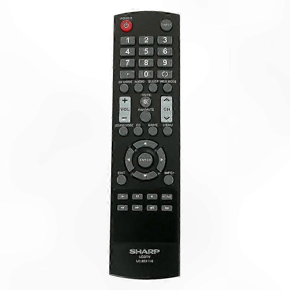 Remote Control for Sharp LCD TVs, Compatible with LC32LB370 Series and LC-RC1-16 Model