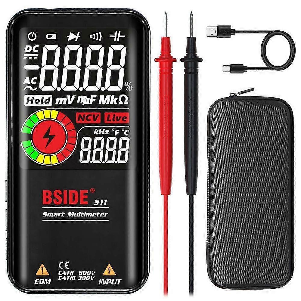 （Black）Smart Digital Multimeter High-precision Fully Automatic Voltage Indicator Home Testing Instruments