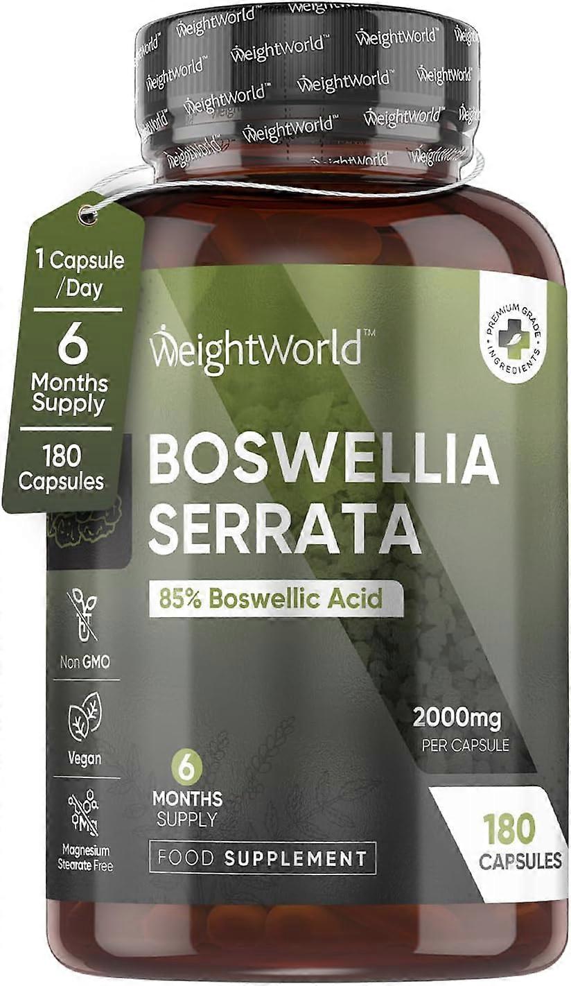 Boswellia Serrata Extract 2000mg - 180 Vegan Capsules (6 Months) - 85% Boswellic Acid