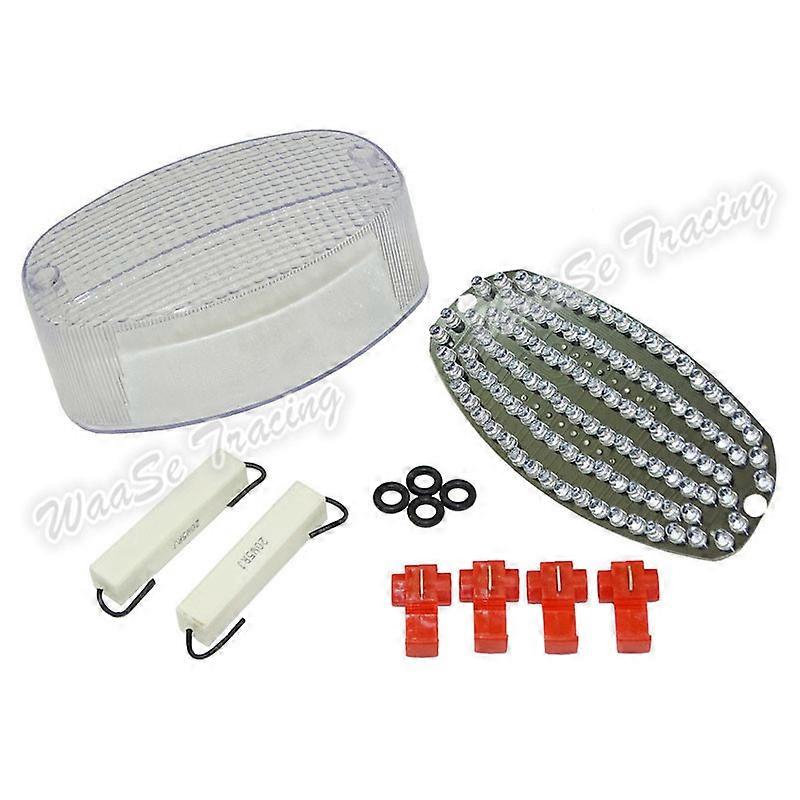 For Yamaha V Star 650 XVS650 Custom 1998-2014 E-Mark Tail Light Brake Turn Signals Integrated LED Light