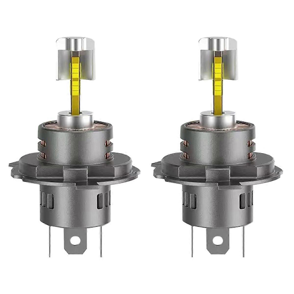 1Pair H4 LED Bulb 360 4 Sided 1:1 Plug and Play for H4 Hi-Low Beam 6000K Car Accessories