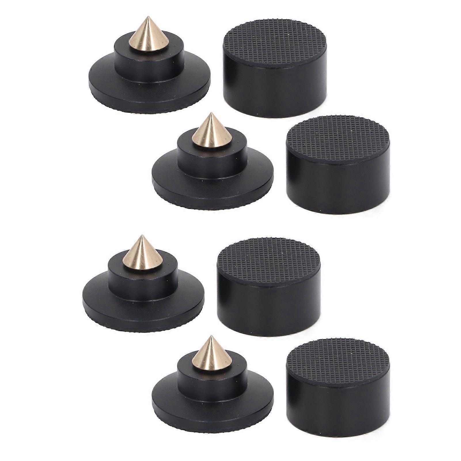 4 Sets Speaker Isolation Stand Feet Pad Shockproof Antislip Speaker Resonance Reducer for Turntable Amp CD DAC Recorder