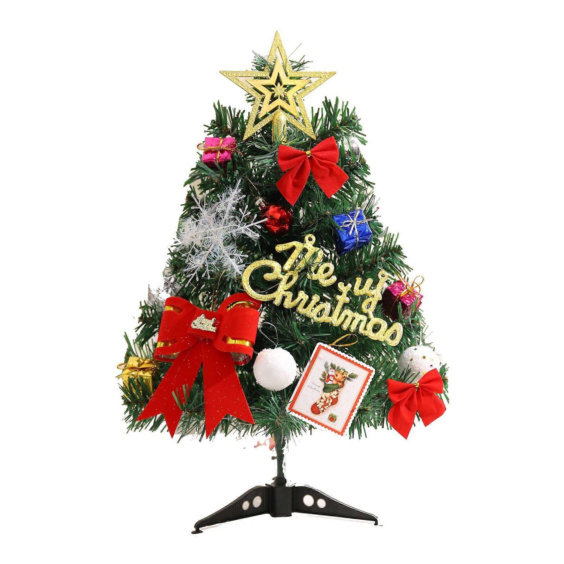 Christmas Tree Decorations 45cm 60cm with Lights Mini Desktop Tree Set