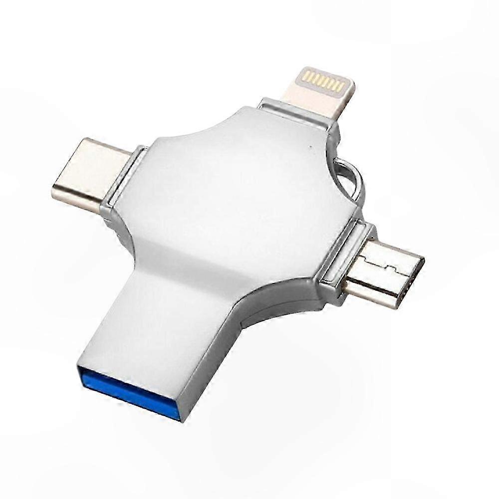 4-in-1 USB 3.0 Memory Drive for Type C and Android Devices with 2TB Storage Capacity for Photos and Files Transfer