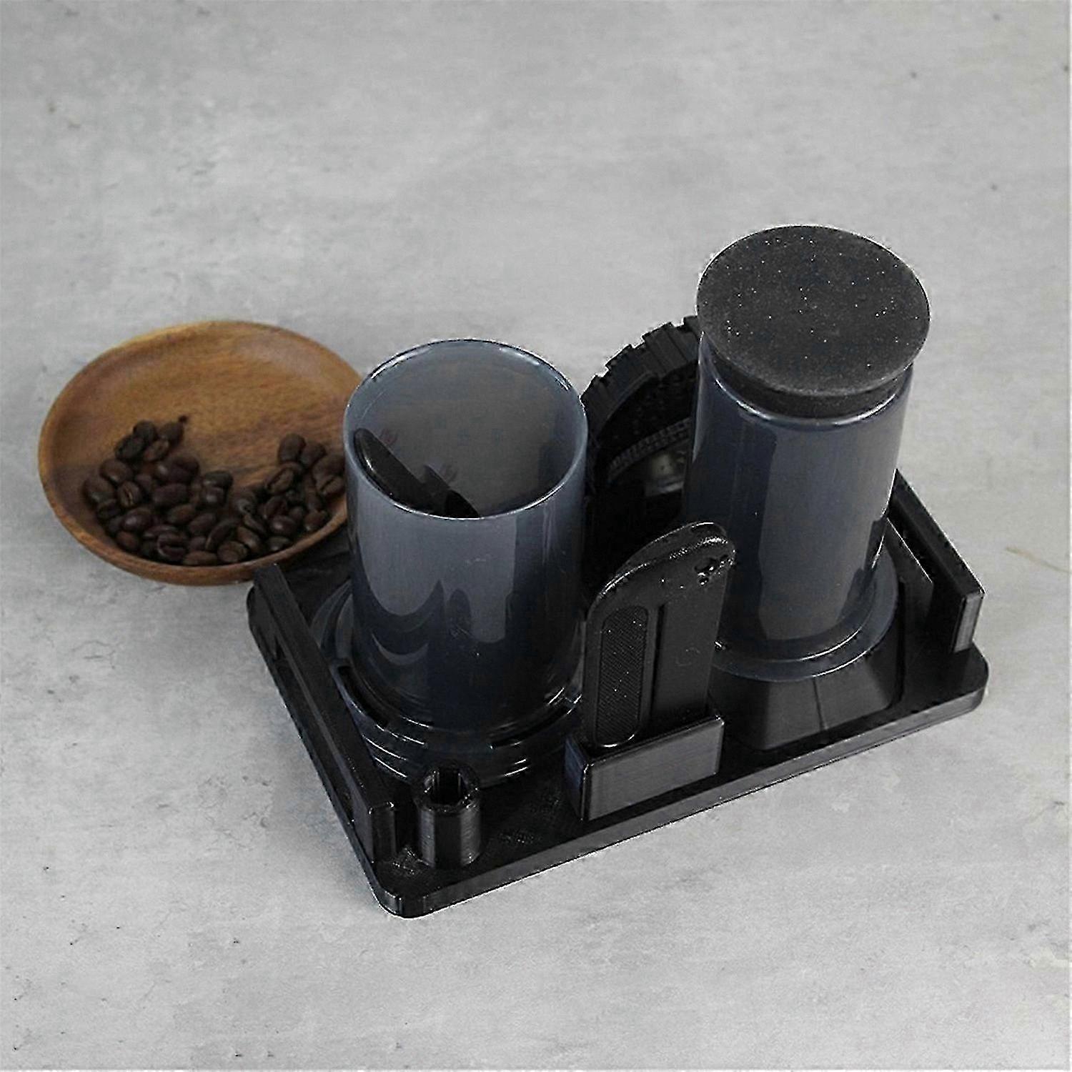 Coffee Tool Organizer Rack for Coffee Maker Accessories Storage Caddy with Filter Holder