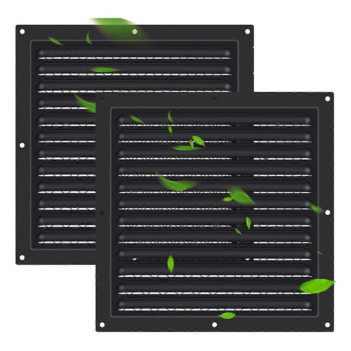2 Pcs Attic Vent 10In X 10In Shed Vents Gable Vents for Houses Wall Vent with Screen Vent Covers for Home Garage Attic