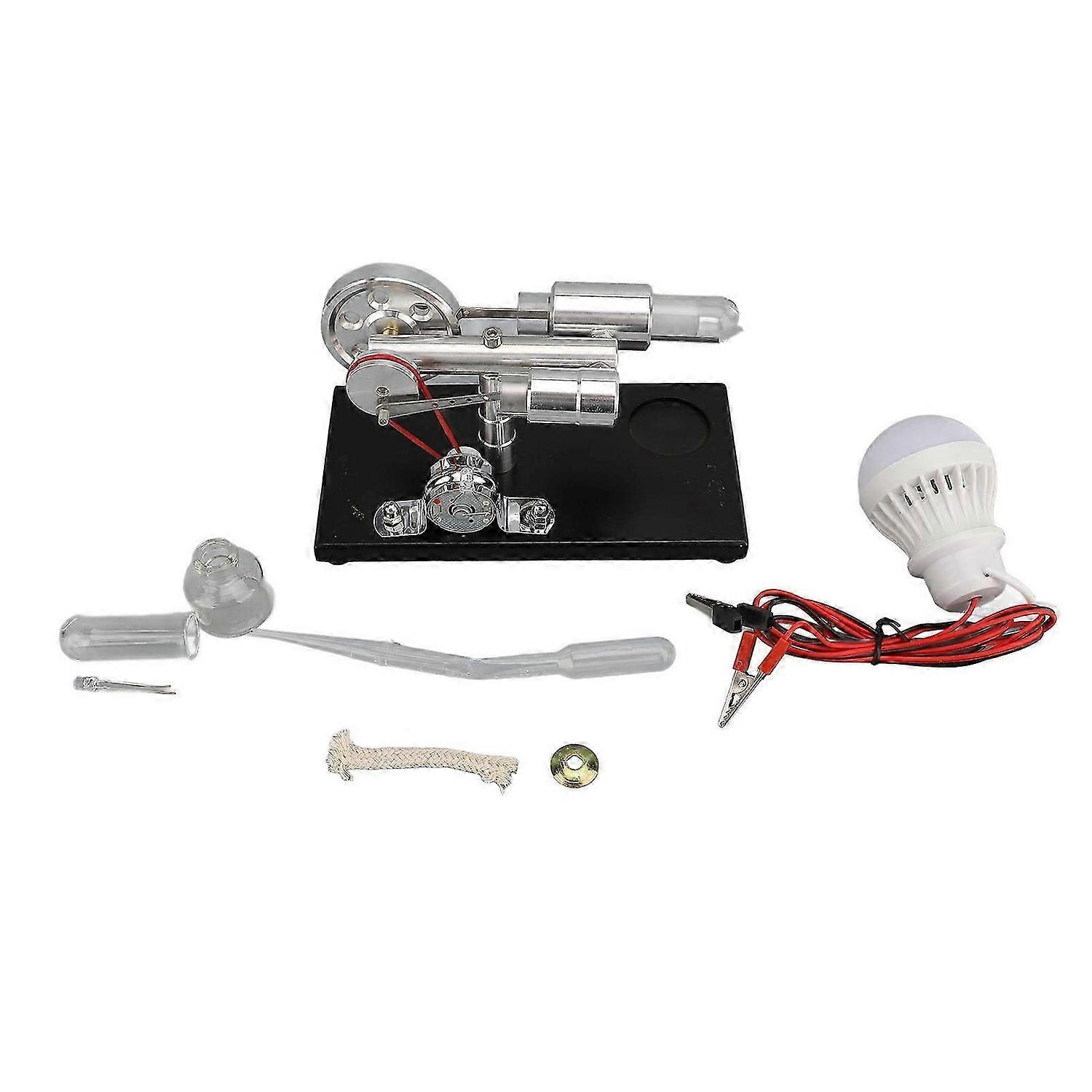 2025 أحدث طراز من طقم نموذج محرك ستيرلنغ مولد محرك ساخن الصنوبر الأسود