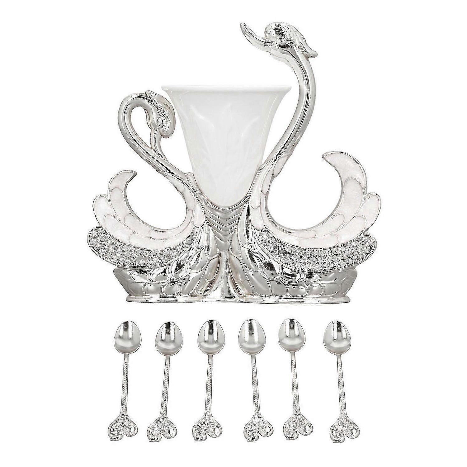 2025 Latest Model Swan Shape Dinnerware Set Light Luxury Exquisite Elegant