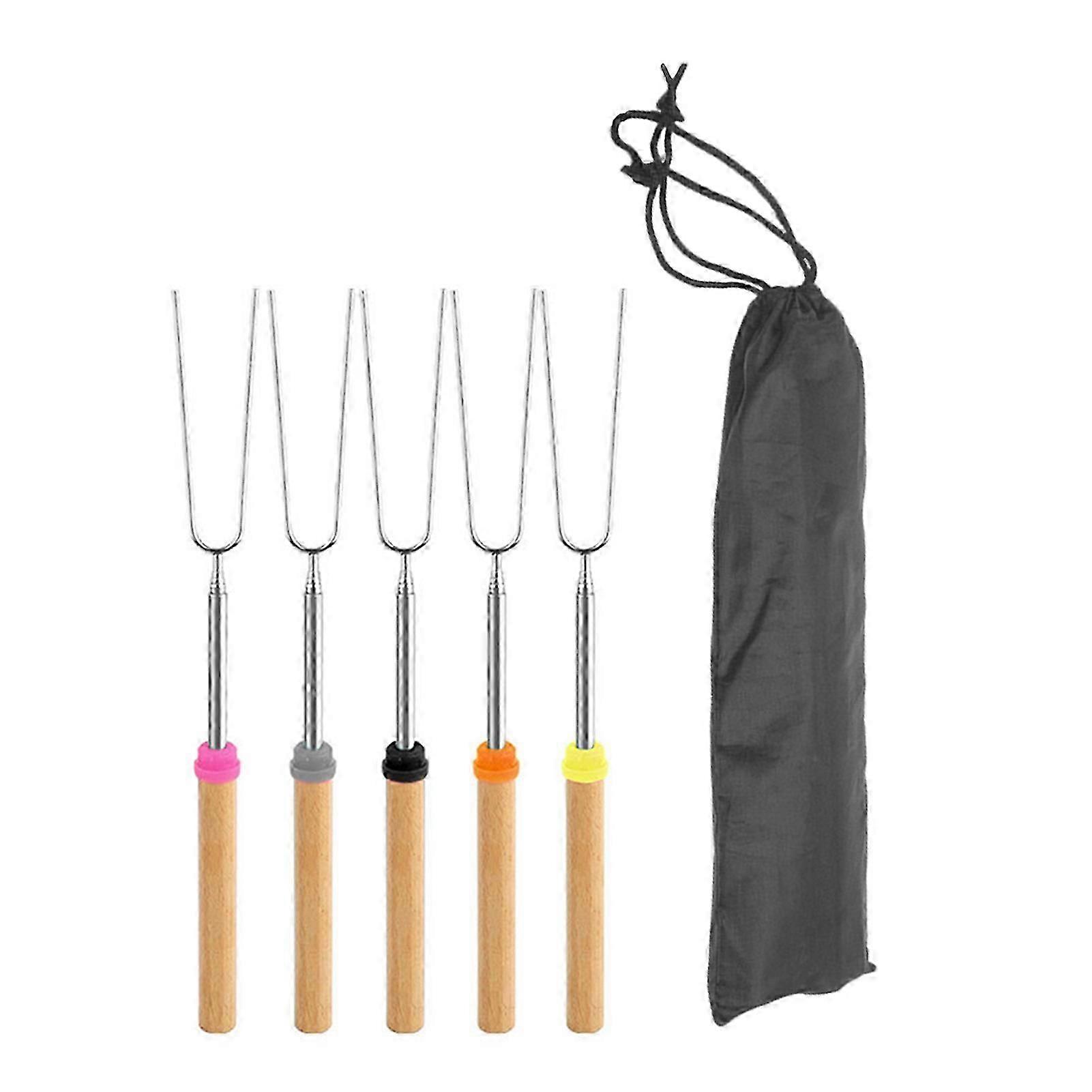 hot dog fork bbq utensil Telescopic Design For Safe Easy Grilling Outdoor Party