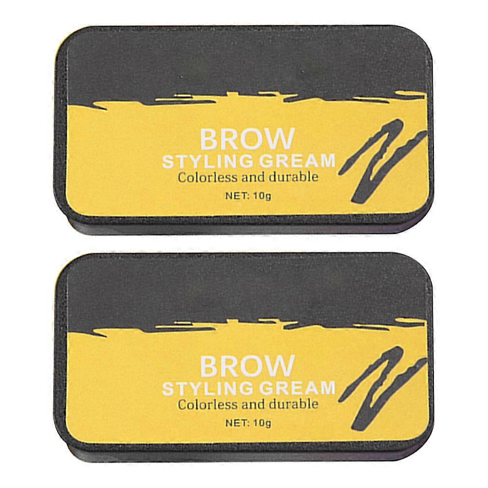 Eyebrow Styling Cream for Makeup 2Pcs Plastic Brow Styling Wax